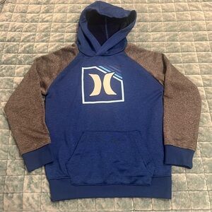 Kids Hurley Blue and Gray Logo Hoodie